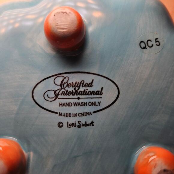 Certified Int. Snack Plates Trinket Dishes Y2K MCM Lori Siebert Smile Enjoy Life - Picture 4 of 7